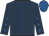 Dark blue, royal blue seams, dark blue sleeves, royal blue stars, royal blue cap
