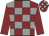 Maroon & grey check, maroon sleeves, check cap