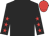 Black, red stars on sleeves, red cap