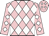 Pink and white diamonds