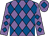 Mauve & royal blue diamonds, royal blue diamond on cap