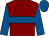 Maroon, royal blue hoop, royal blue sleeves, royal blue cap