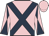 Pink, dark blue cross belts, diabolo on sleeves
